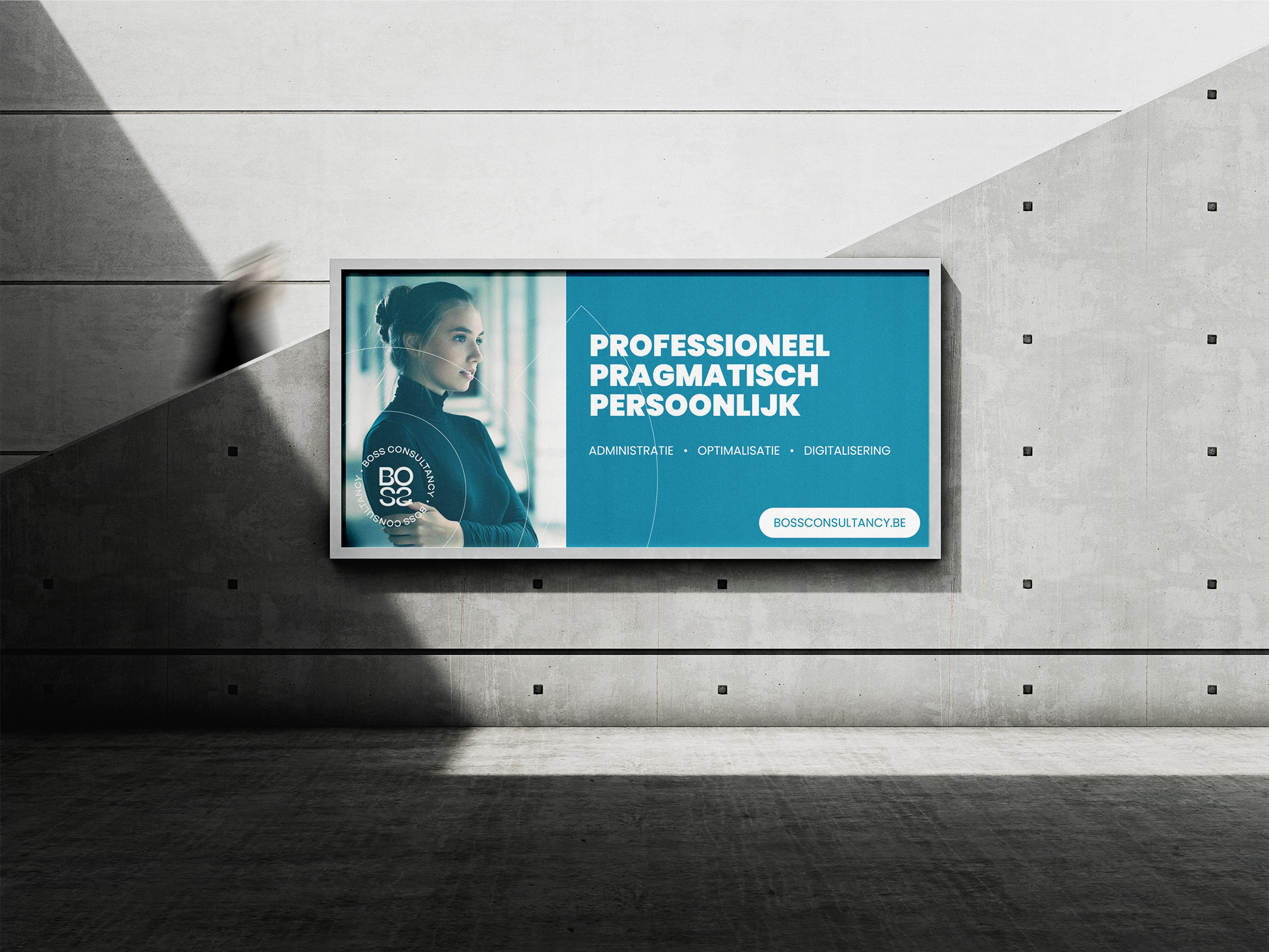 Branding & website op maat voor Boss Consultancy uit Kortrijk.